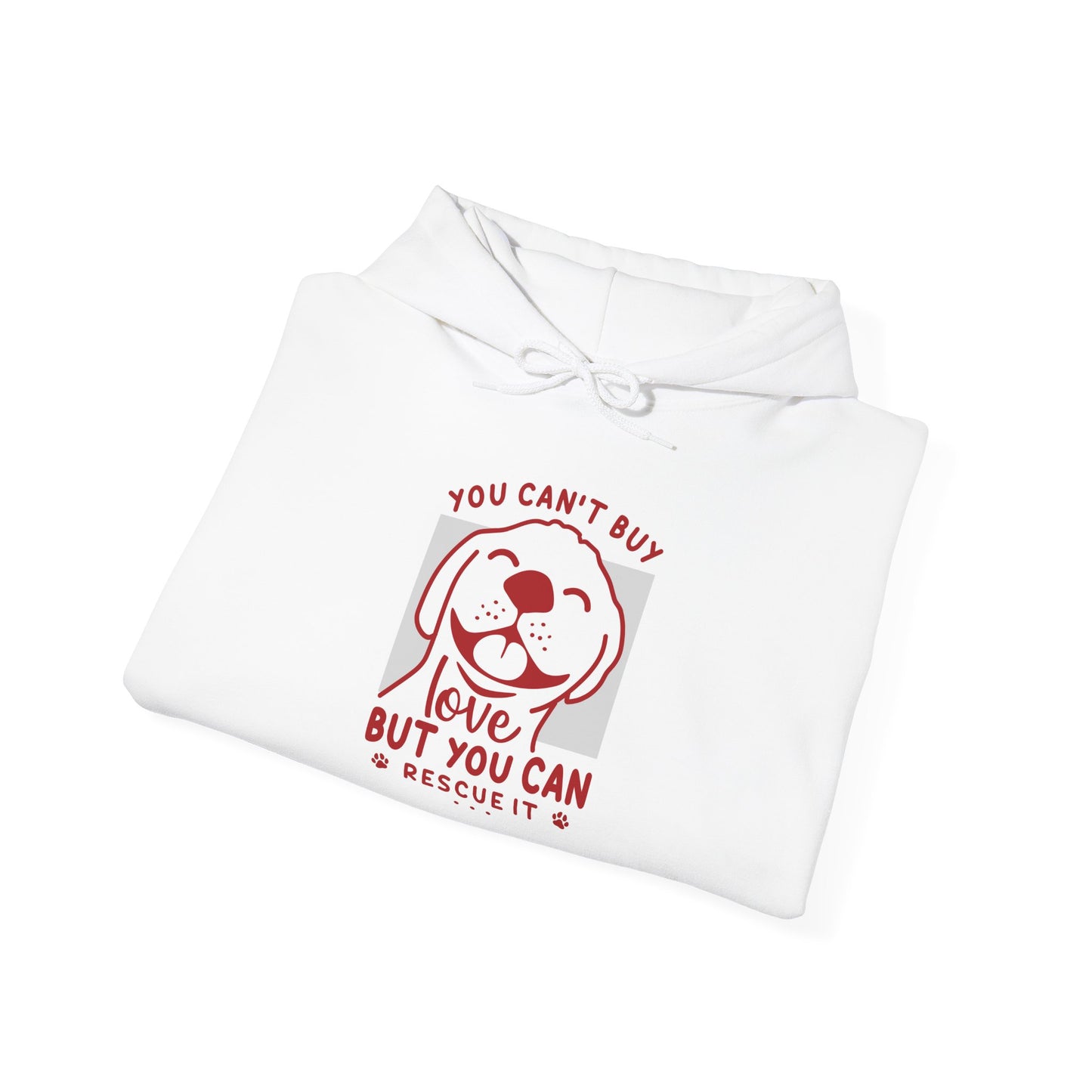 BaxterDog 'Rescue Love' Hoodie - Unisex Adult Hooded Sweatshirt