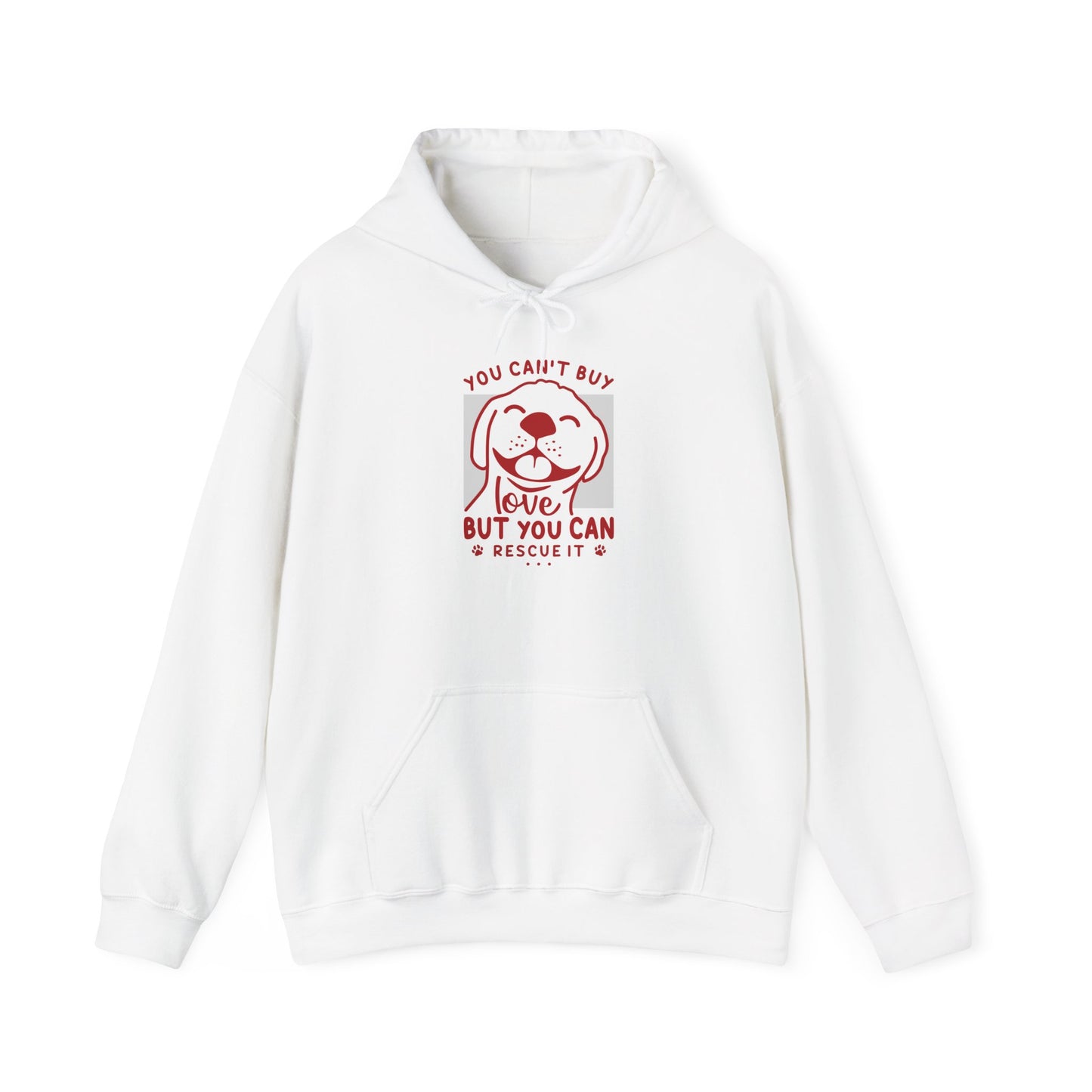BaxterDog 'Rescue Love' Hoodie - Unisex Adult Hooded Sweatshirt