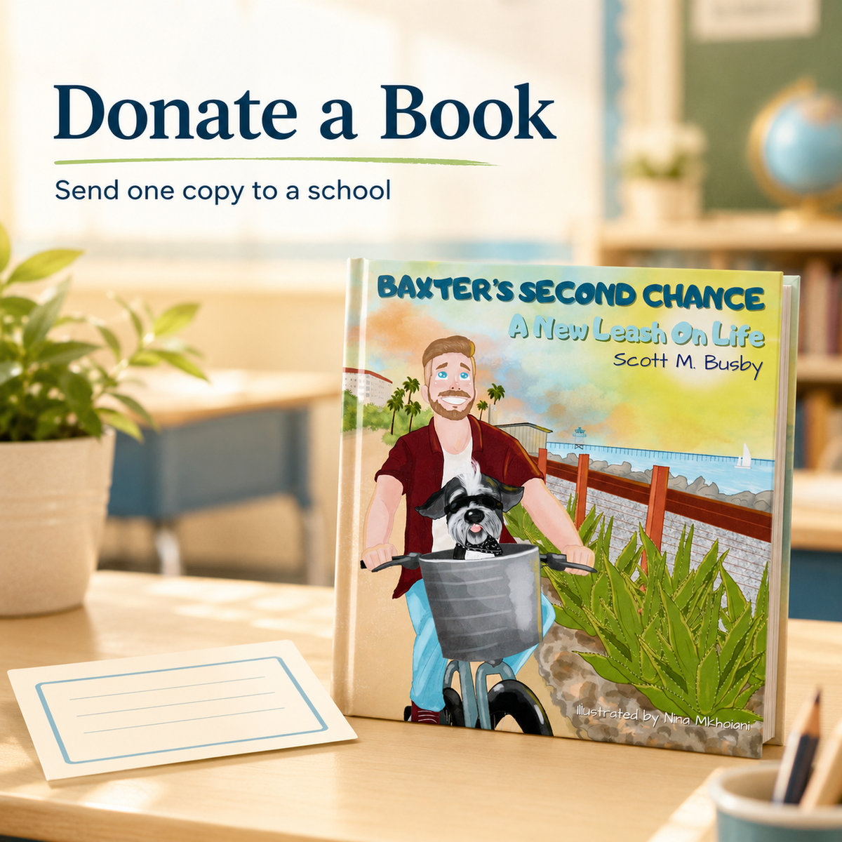 Add a Book to the BaxterDog School Donation Fund
