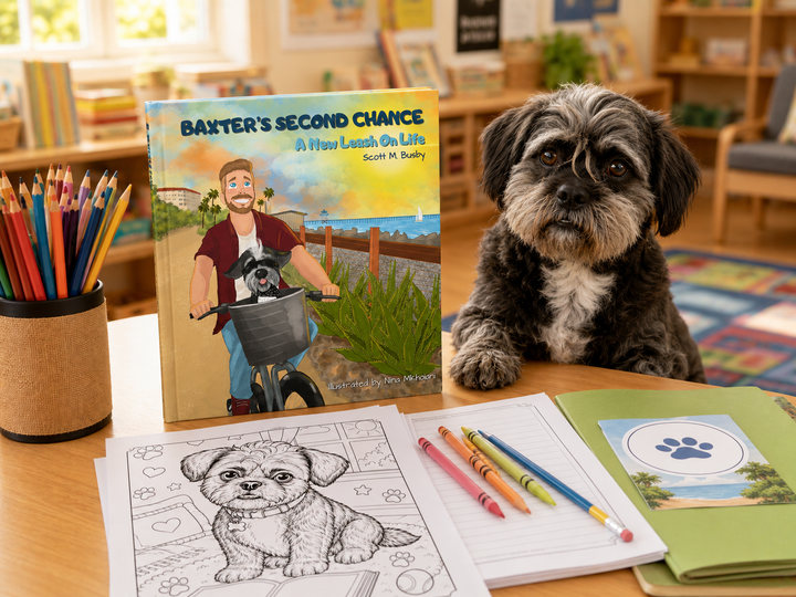 Classroom reading moment with Baxter's Second Chance